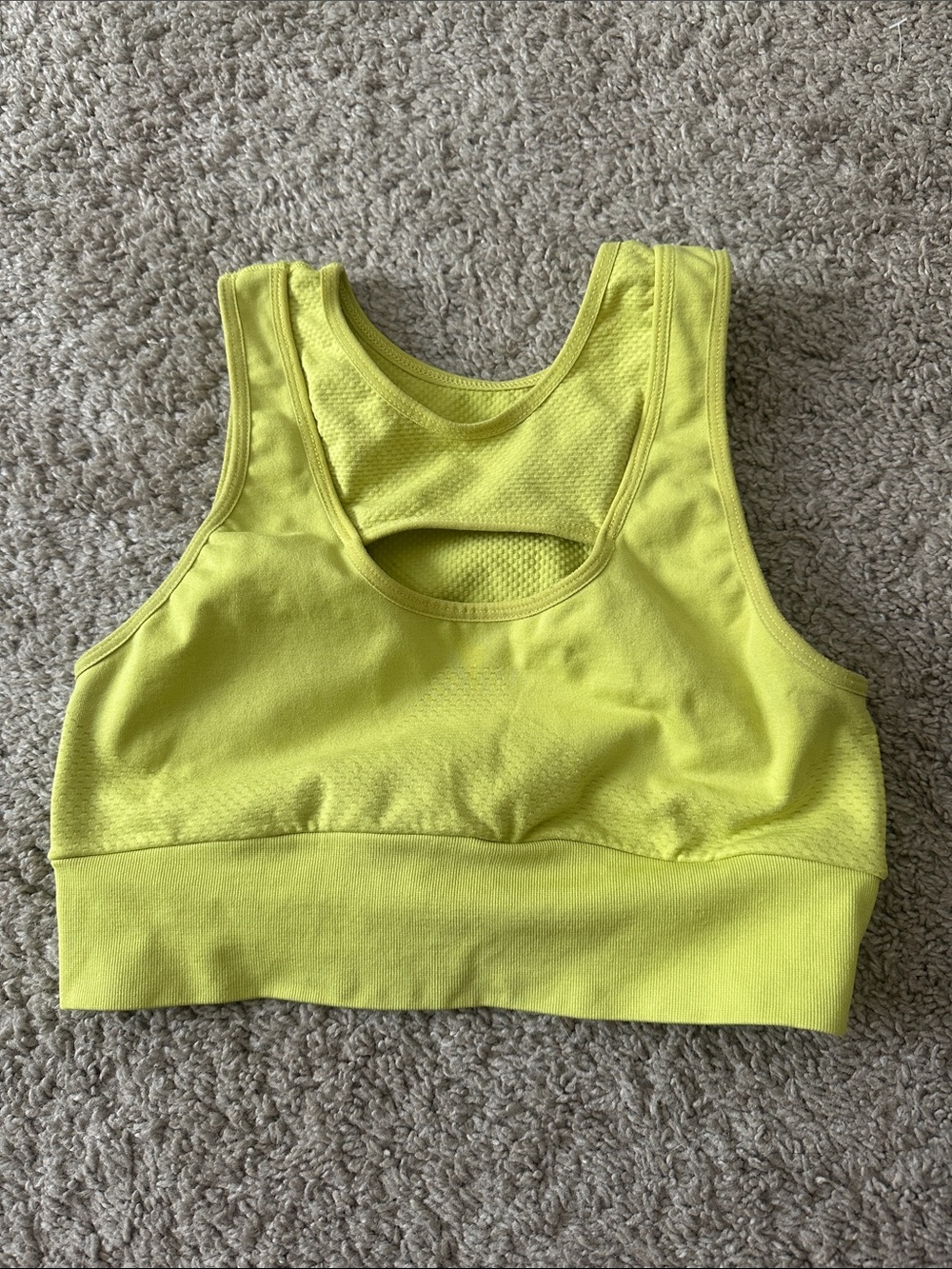 Free People Neon Yellow Racerback Bra